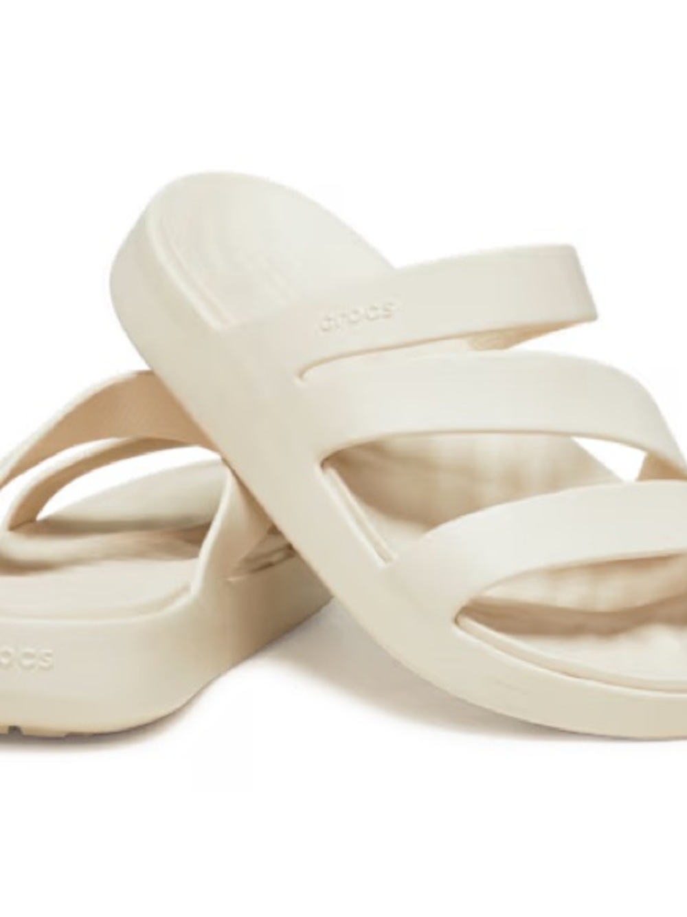 NWT Crocs Getaway Strappy sandal in stucco